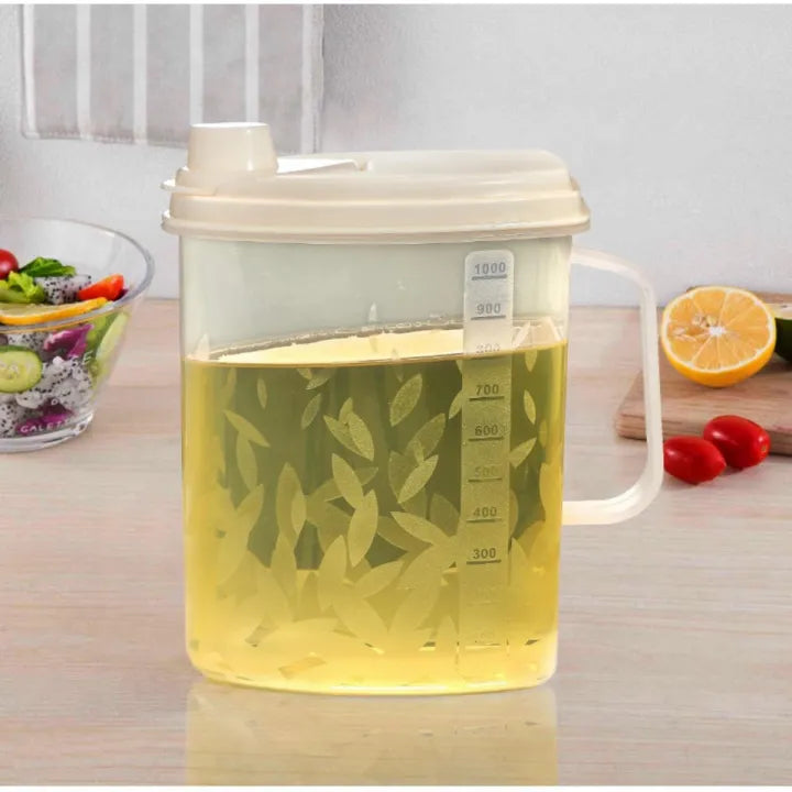 1L Plastic Cooking Oil Jug, Oil Jug Dispenser, Convenient Plastic Oil Jar, Plastic Oil Storage Bottle 1L Plastic Cooking Oil Jug, Oil Jug Dispenser, Convenient Plastic Oil Jar, Plastic Oil Storage Bottle
